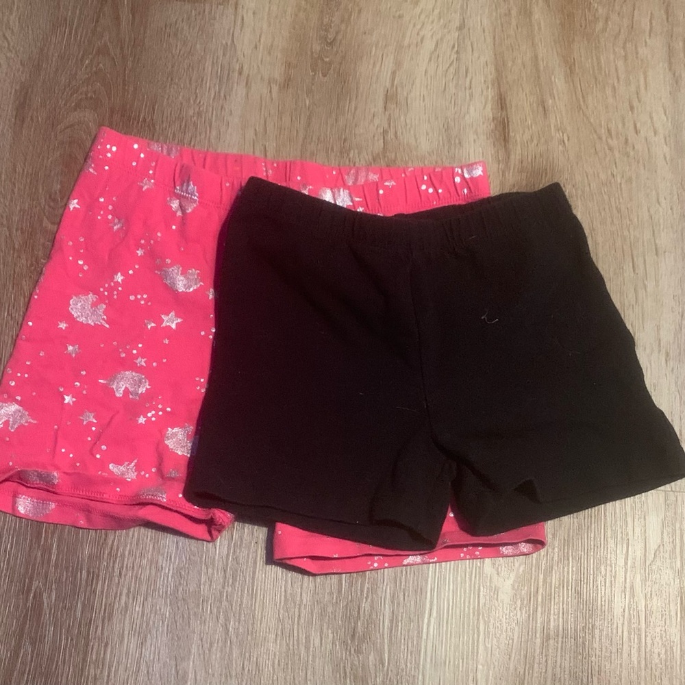 Kids' Pink and Black Shorts Set